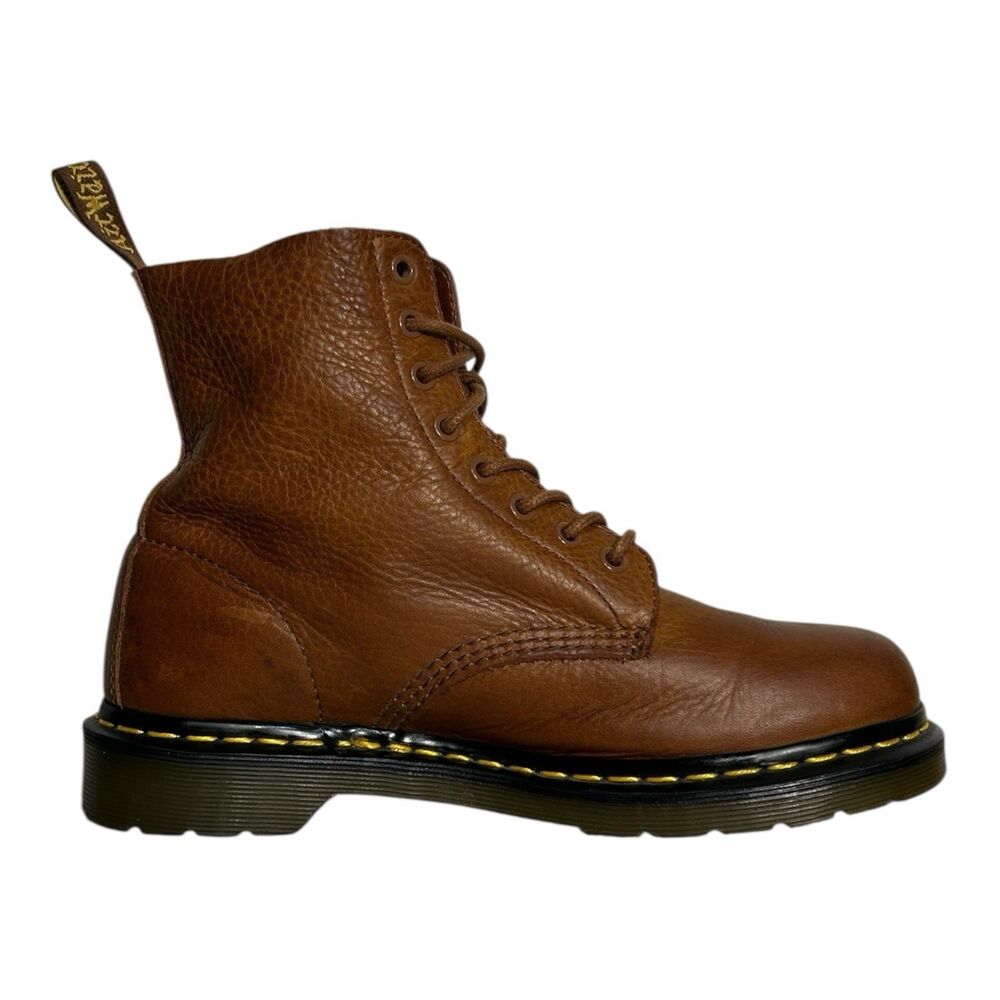 Dr. Martens Pascal Womens Size 9 Combat Boots Brown Leather EUC - Picture 5 of 9